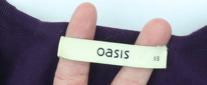 Womens UK Size XS Oasis Purple Pullover Jumper