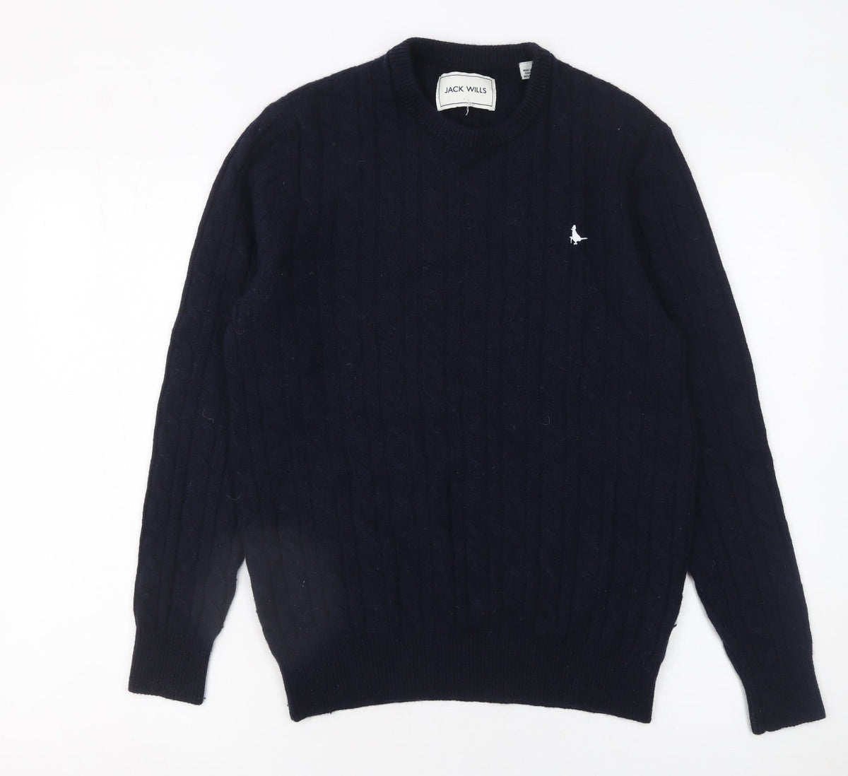 Mens UK Size M Jack Wills Blue Pullover Jumper
