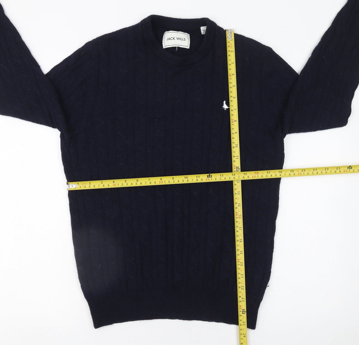 Mens UK Size M Jack Wills Blue Pullover Jumper