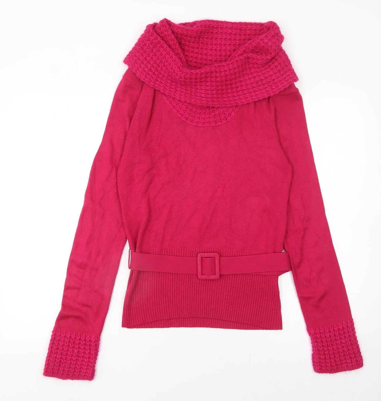 Womens UK Size 12 Bay Pink Pullover Jumper