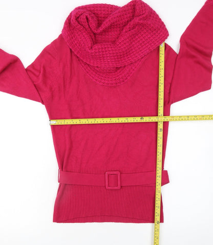 Womens UK Size 12 Bay Pink Pullover Jumper