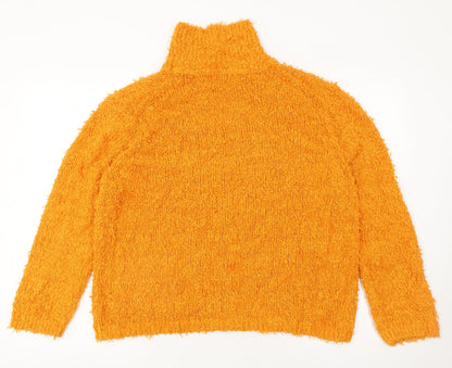 Womens UK Size XS Samsøe Samsøe Orange Pullover Jumper