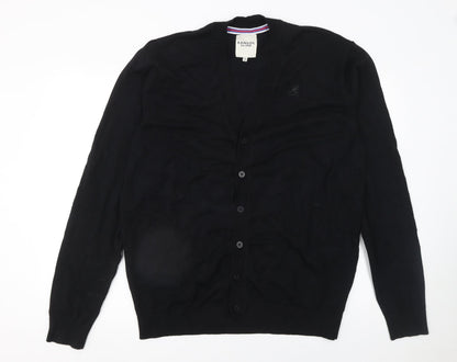 Mens UK Size S Kangol Black Cardigan Jumper