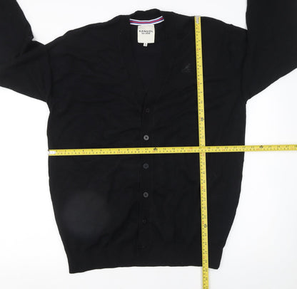 Mens UK Size S Kangol Black Cardigan Jumper