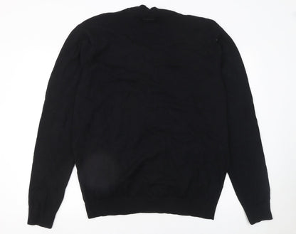Mens UK Size S Kangol Black Cardigan Jumper