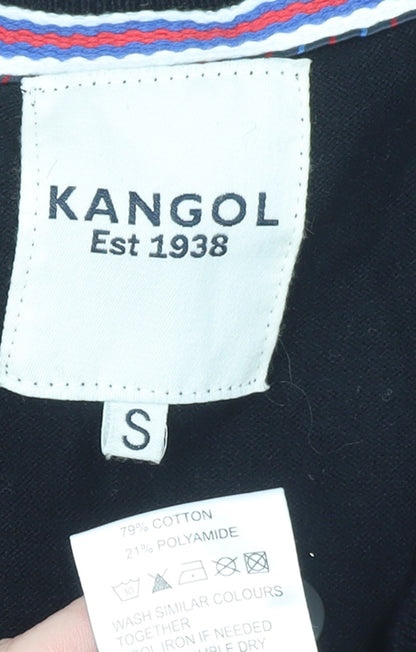 Mens UK Size S Kangol Black Cardigan Jumper