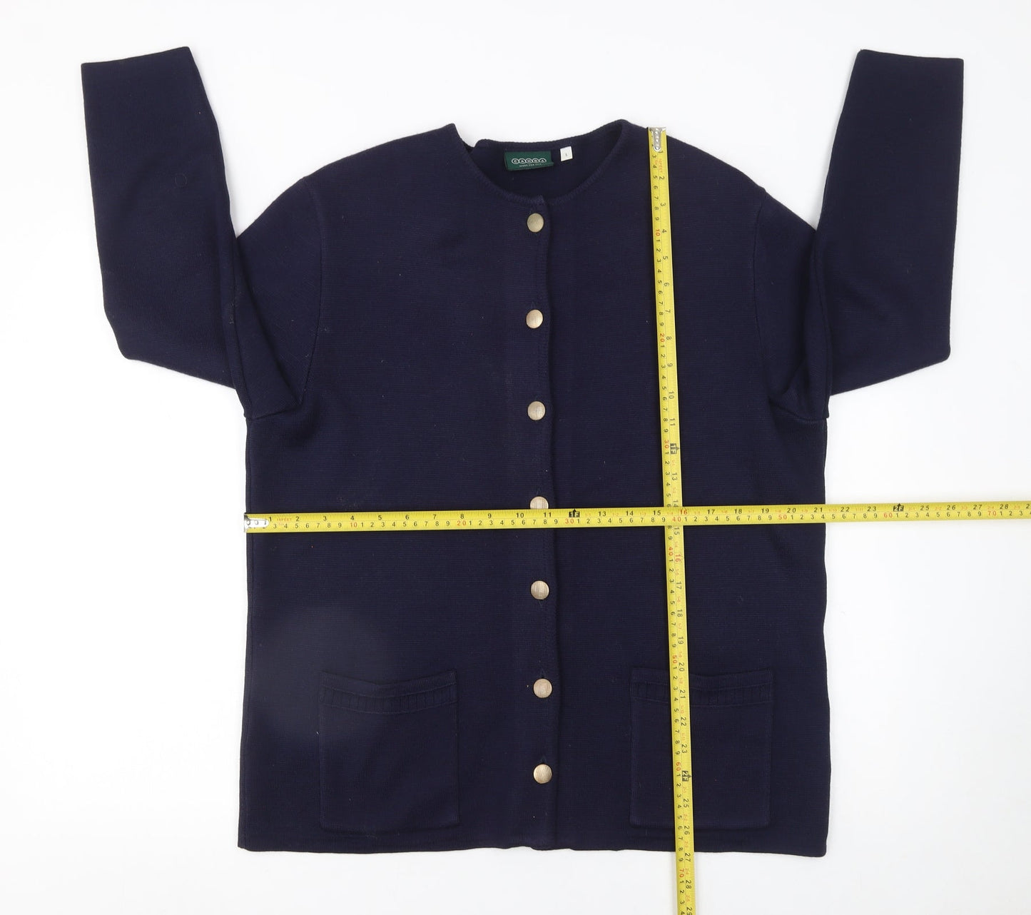 Womens UK Size L Canda Blue Cardigan Jumper