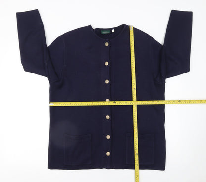 Womens UK Size L Canda Blue Cardigan Jumper