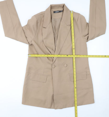 Womens UK Size 10 Missguided Regular Beige Blazer