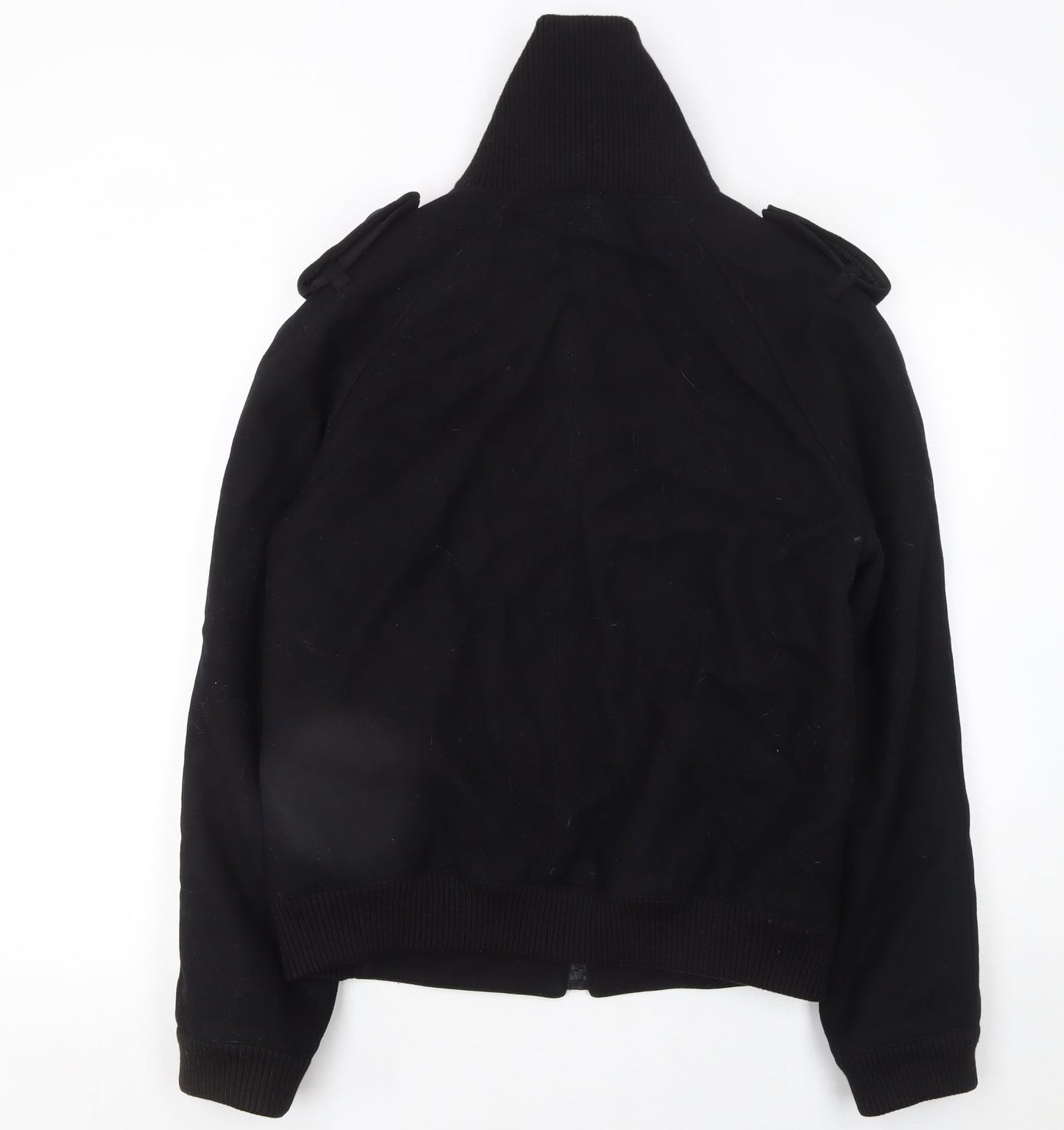 Mens UK Size L Zara Man Black Bomber Jacket