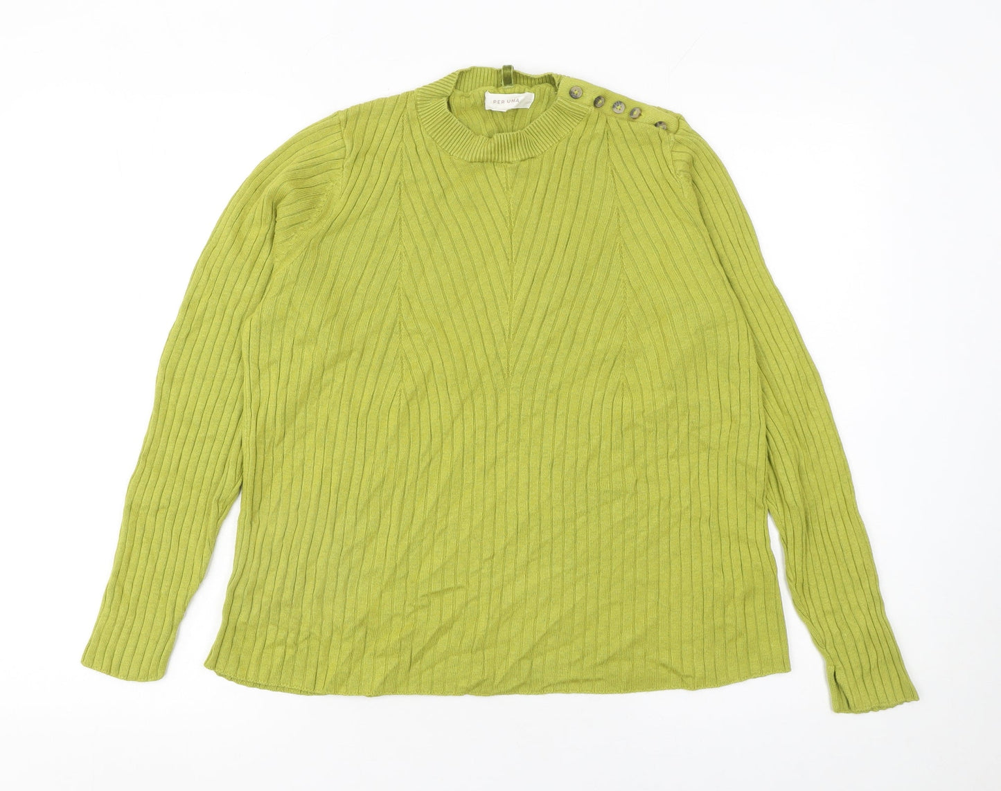Womens UK Size 14 Marks and Spencer Green Pullover Jumper