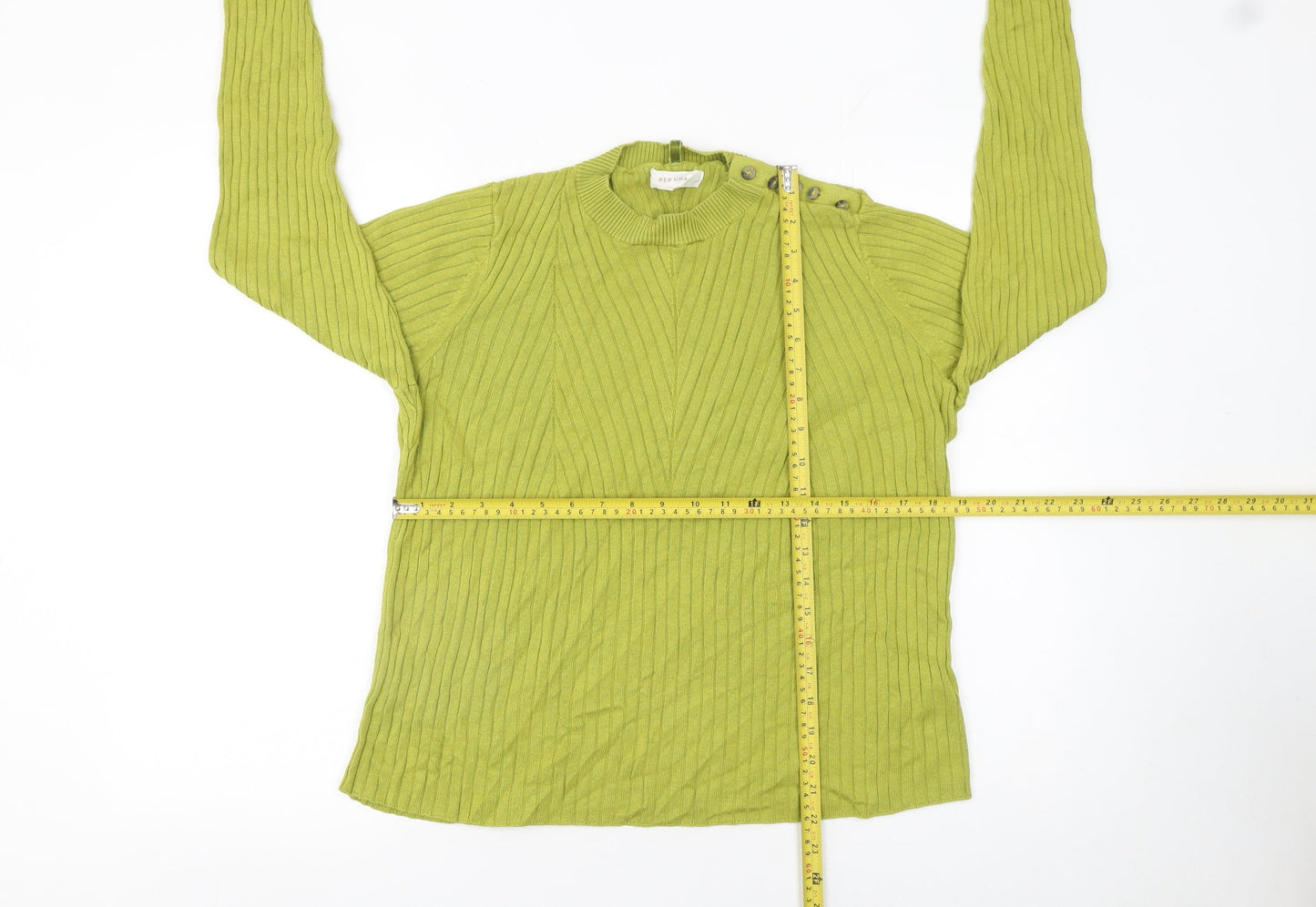 Womens UK Size 14 Marks and Spencer Green Pullover Jumper