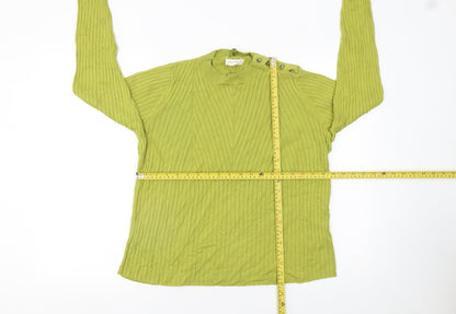 Womens UK Size 14 Marks and Spencer Green Pullover Jumper