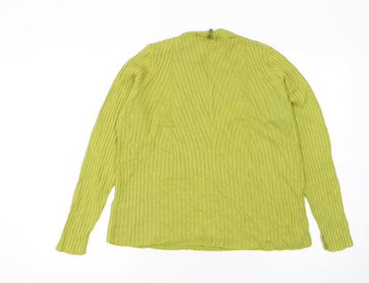 Womens UK Size 14 Marks and Spencer Green Pullover Jumper