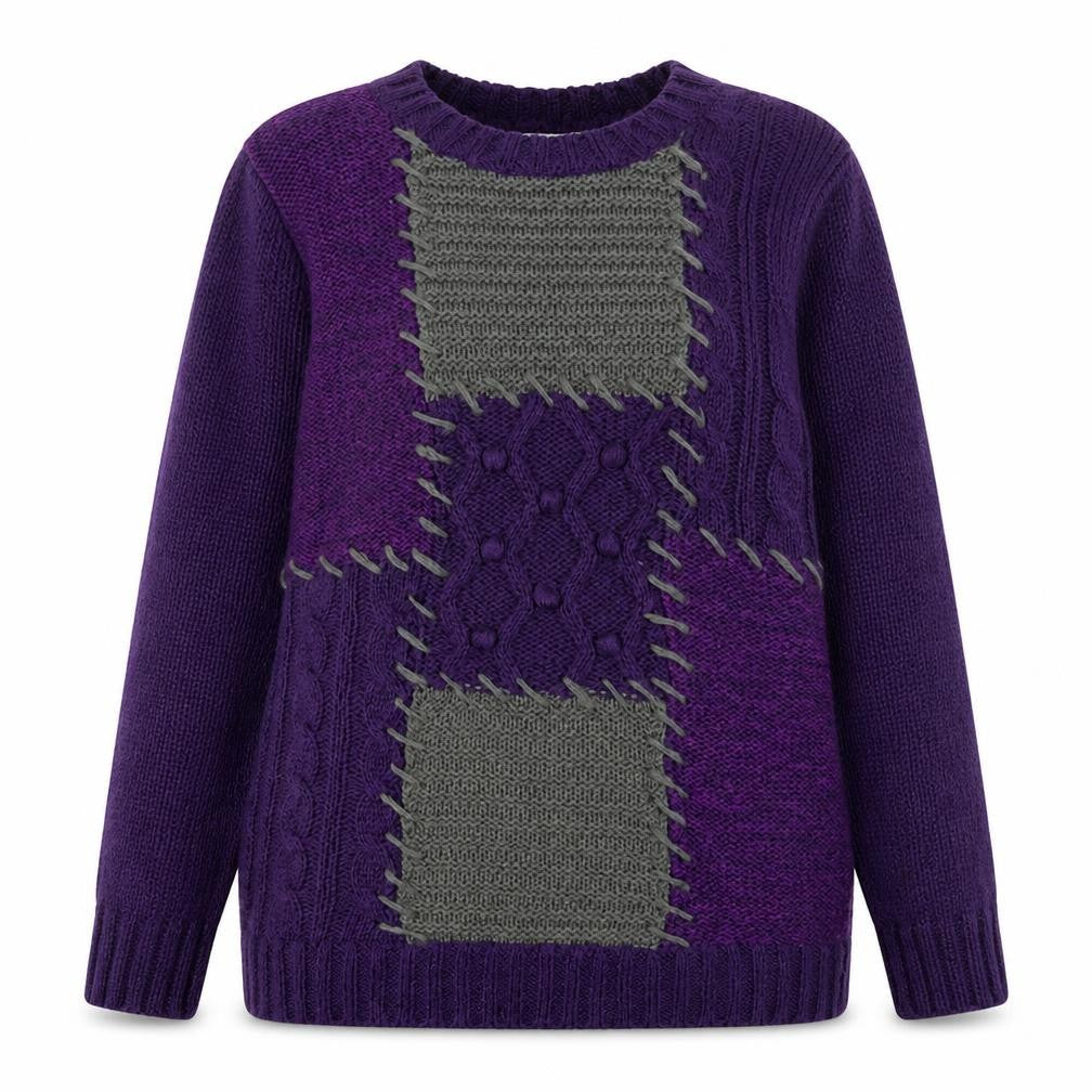 Womens UK Size L Klass Collection Purple Pullover Jumper