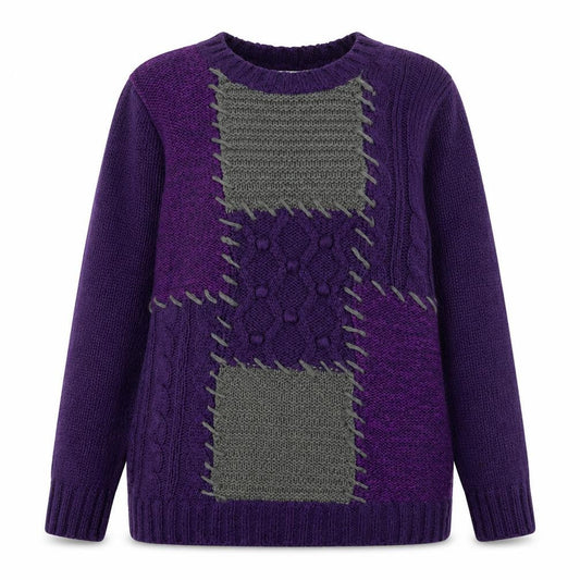 Womens UK Size L Klass Collection Purple Pullover Jumper