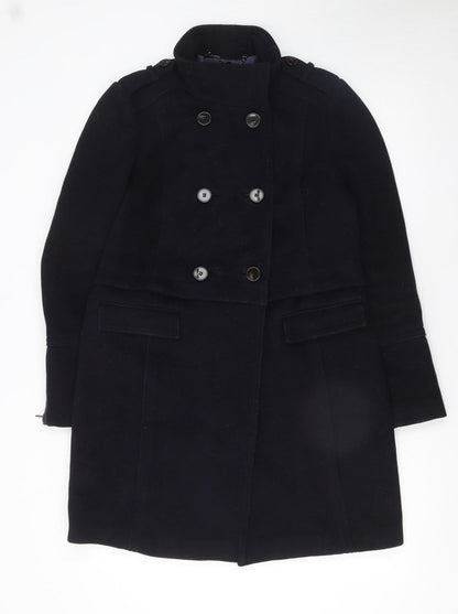 Womens UK Size 10 Marks and Spencer Blue Pea Coat
