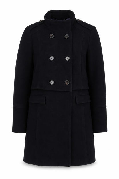 Womens UK Size 10 Marks and Spencer Blue Pea Coat