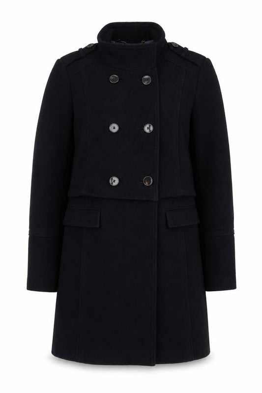 Womens UK Size 10 Marks and Spencer Blue Pea Coat
