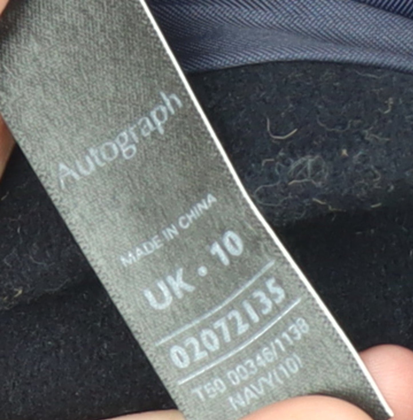 Womens UK Size 10 Marks and Spencer Blue Pea Coat
