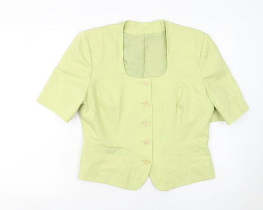 Womens UK Size 14 Richards Regular Green Suit Jacket