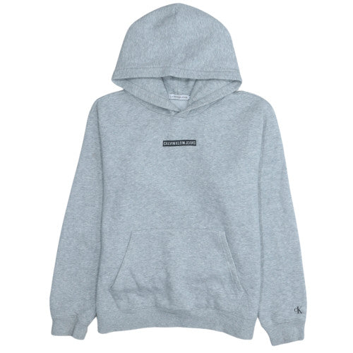 Mens UK Size 14 Calvin Klein Jeans Grey Pullover Hoodie