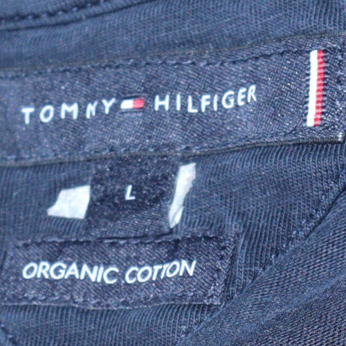 Mens UK Size L Tommy Hilfiger Black  T-Shirt