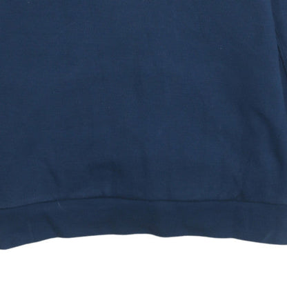 Mens UK Size M adidas Blue 1/2 Zip Sweatshirt