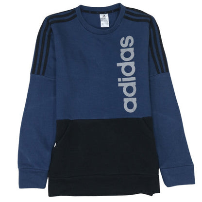 Mens UK Size M adidas Blue Pullover Sweatshirt