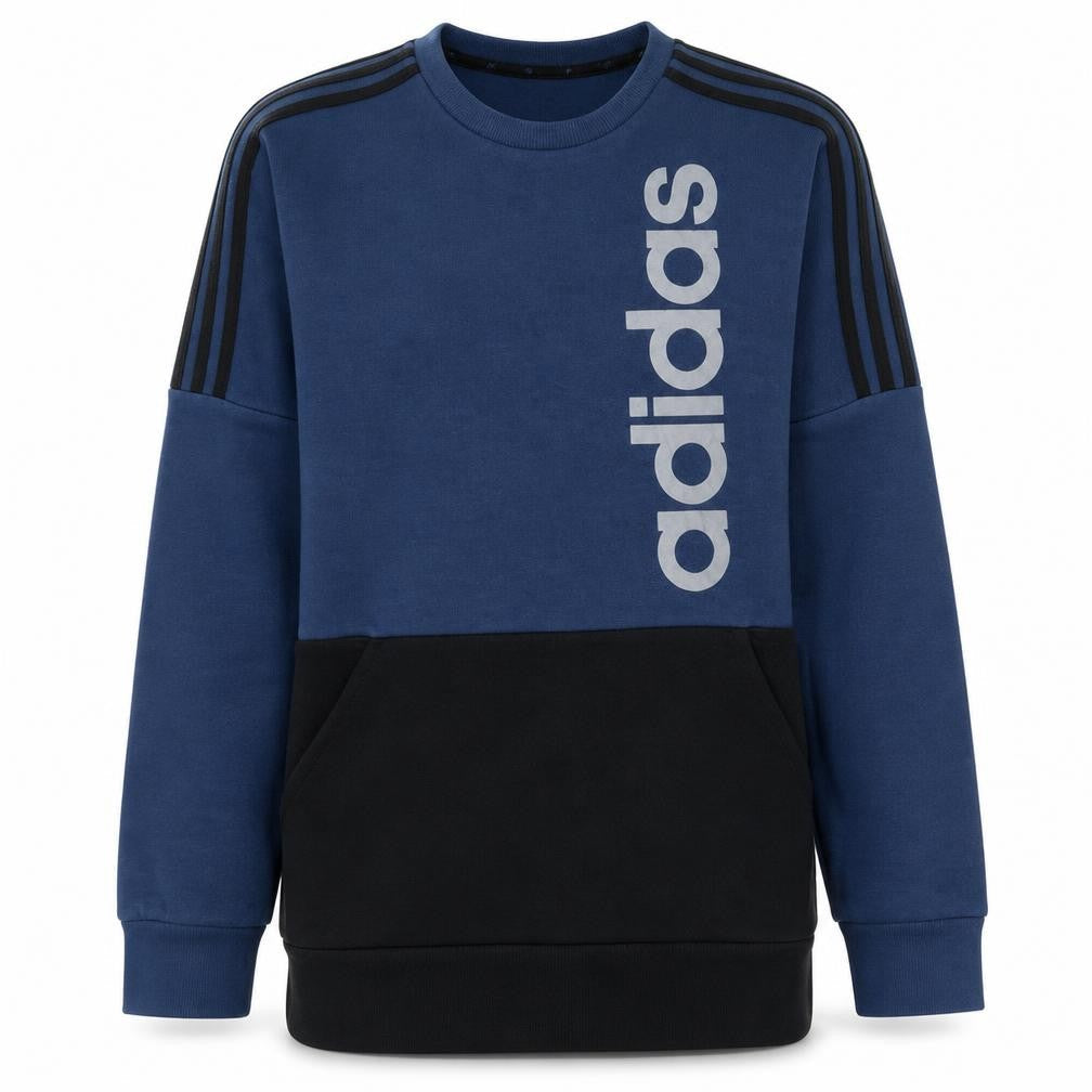 Mens UK Size M adidas Blue Pullover Sweatshirt