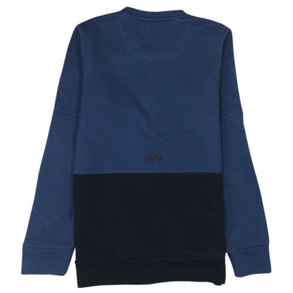 Mens UK Size M adidas Blue Pullover Sweatshirt
