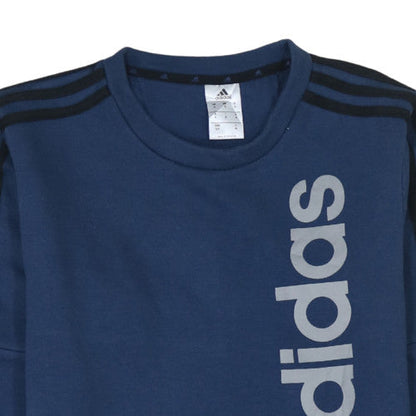 Mens UK Size M adidas Blue Pullover Sweatshirt