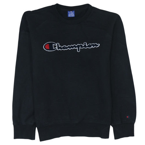 Mens UK Size XL Champion Black Pullover Sweatshirt