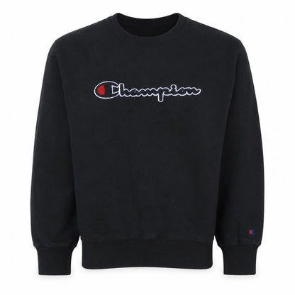 Mens UK Size XL Champion Black Pullover Sweatshirt