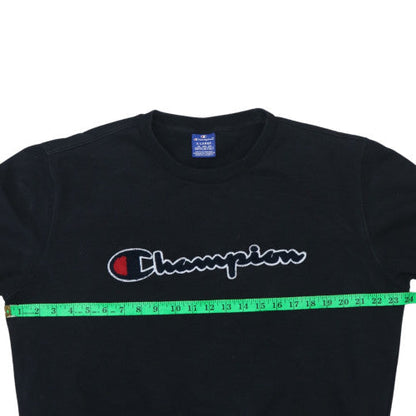 Mens UK Size XL Champion Black Pullover Sweatshirt