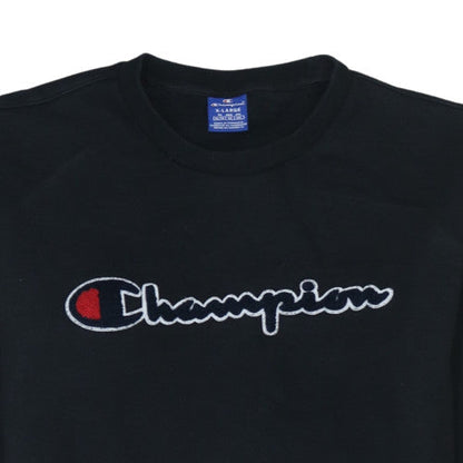 Mens UK Size XL Champion Black Pullover Sweatshirt