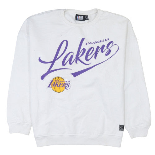 Womens UK Size XL NBA White Pullover Sweatshirt