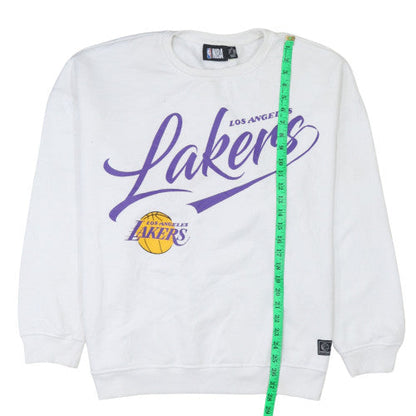 Womens UK Size XL NBA White Pullover Sweatshirt