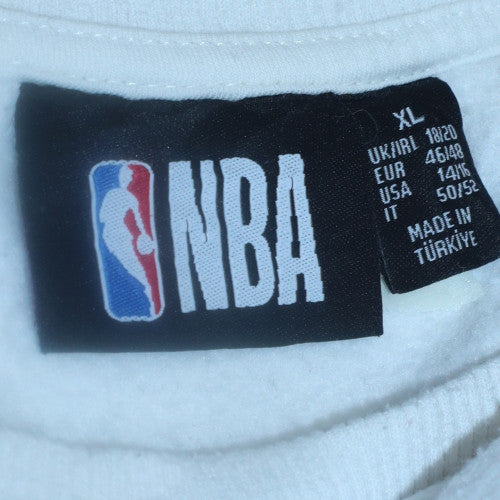 Womens UK Size XL NBA White Pullover Sweatshirt