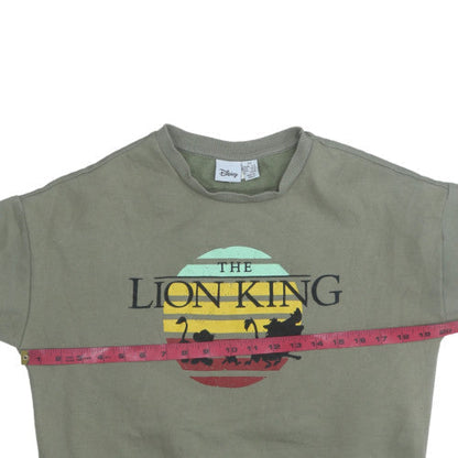 Womens UK Size M Disney Green Pullover Sweatshirt
