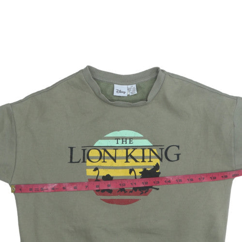 Womens UK Size M Disney Green Pullover Sweatshirt