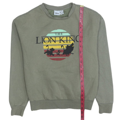 Womens UK Size M Disney Green Pullover Sweatshirt