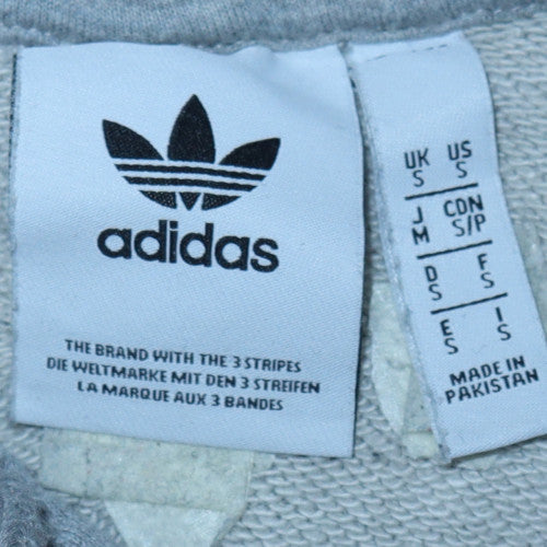 Mens UK Size S adidas Grey Pullover Hoodie
