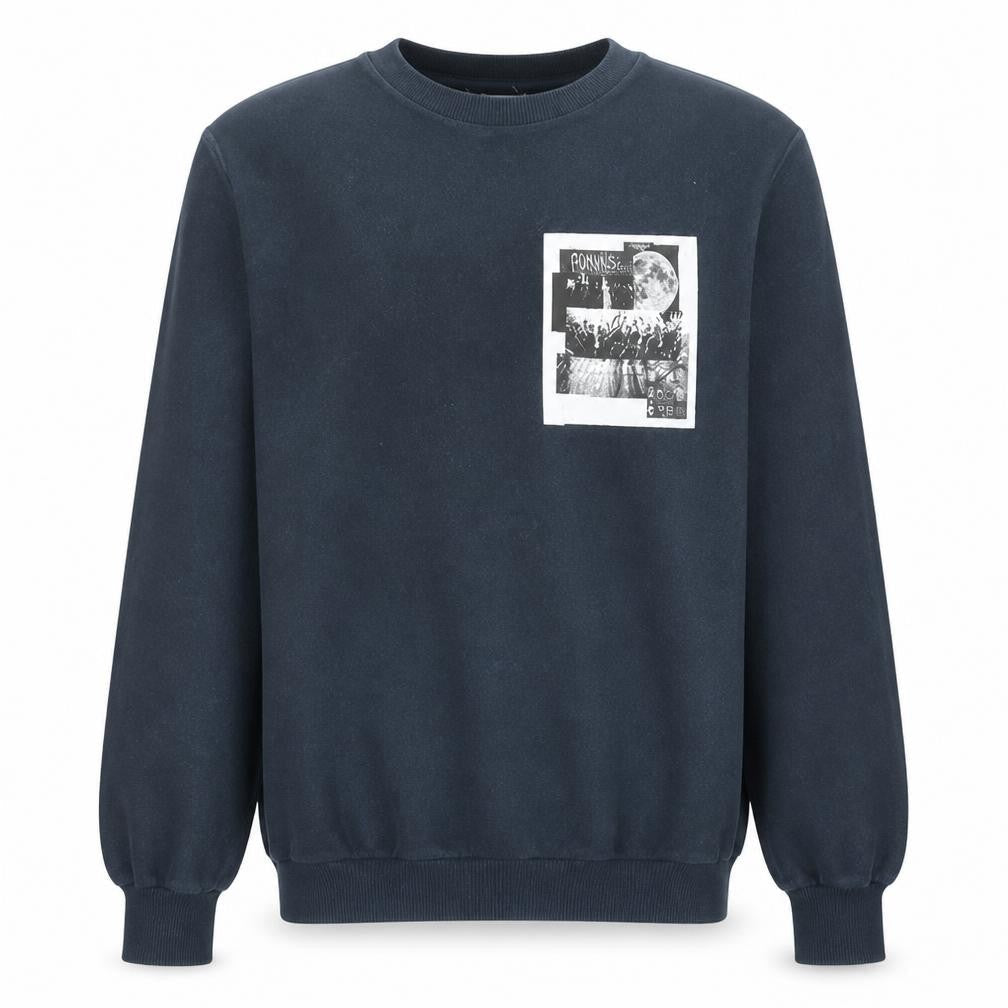Mens UK Size M Cedarwood State Black Pullover Sweatshirt