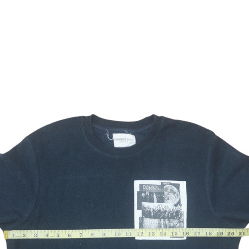 Mens UK Size M Cedarwood State Black Pullover Sweatshirt
