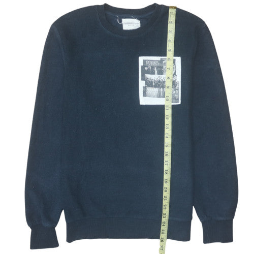 Mens UK Size M Cedarwood State Black Pullover Sweatshirt