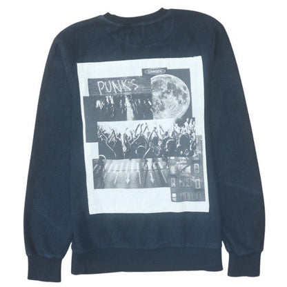 Mens UK Size M Cedarwood State Black Pullover Sweatshirt