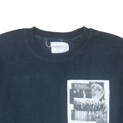 Mens UK Size M Cedarwood State Black Pullover Sweatshirt