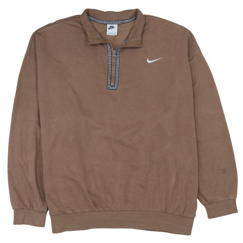 Womens UK Size XL Nike Brown Pullover Sweatshirt