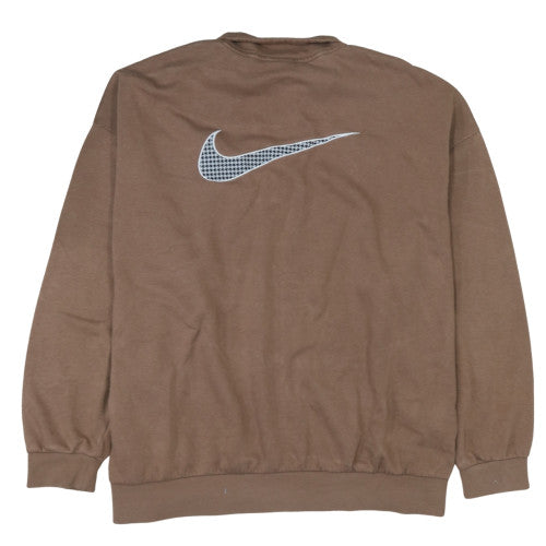Womens UK Size XL Nike Brown Pullover Sweatshirt